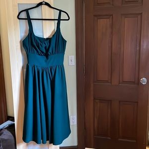 Dark green Ingenue dress Vixen by Micheline Pitt